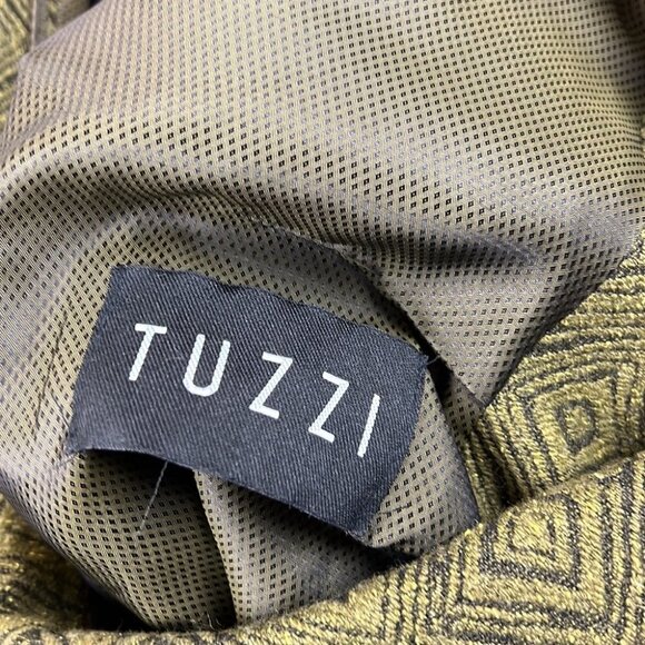 Tuzzi Green Geometric Long Blazer - Picture 5 of 10